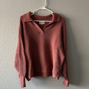 Women's V-Neck Sweater in Rust by Universal Thread